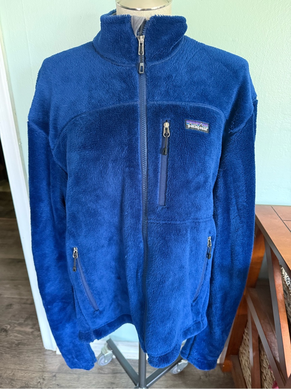 Patagonia Men’s Royal Blue R2 Regulator Full Zip Fleece Jacket Size Medium